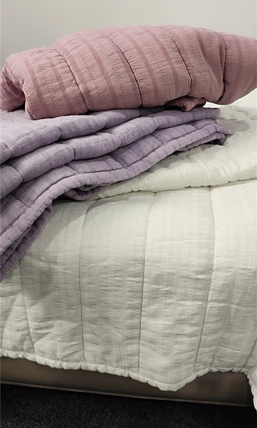 SMIKE Cotton Jacquard Stone Wash Quilts2