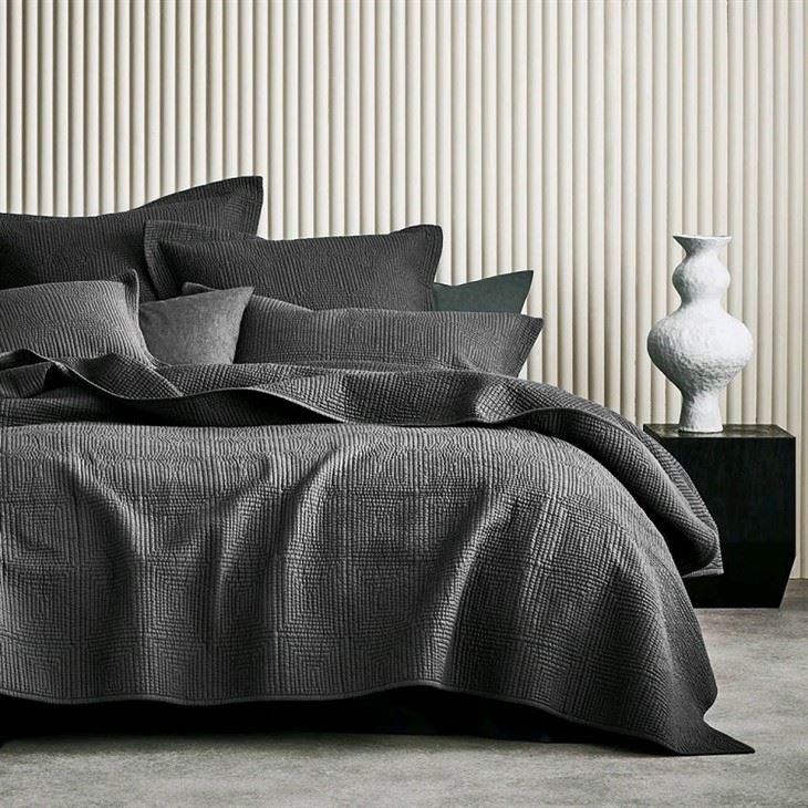 Embroidered Cotton Bedspread-2