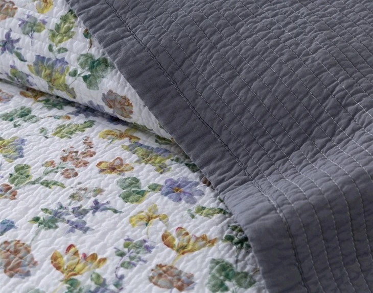 Floral Block Print Quilt
