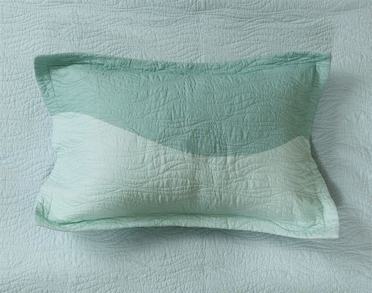 Ocean Waves Print Cotton Quilt Set-4
