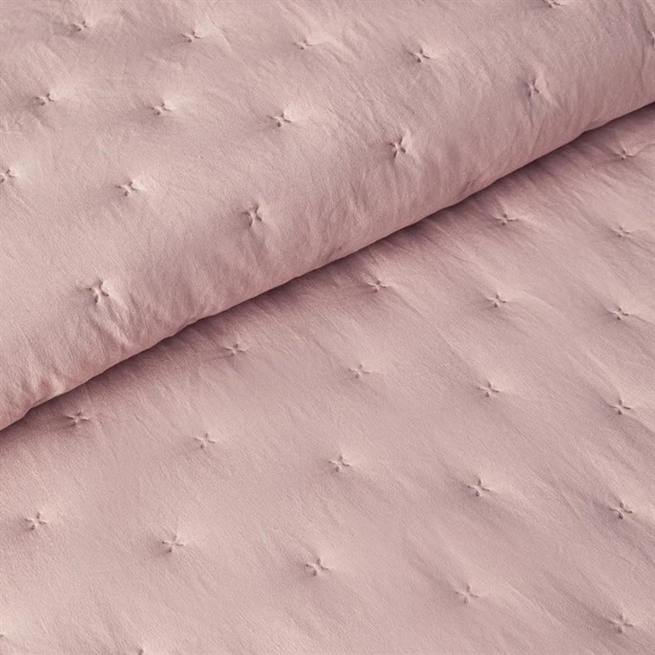 Soft Warm Ultrasonic Quilt Set With Ruffled-3