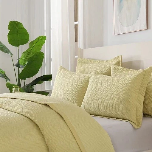 Autumn Color Embroidered Cotton Quilt Set