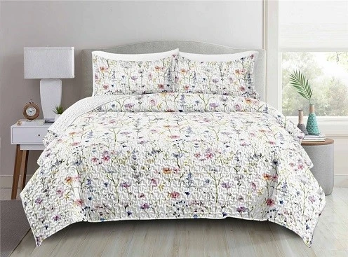 Floral Print Quilt Set-3 Floral Print Quilt Set-3