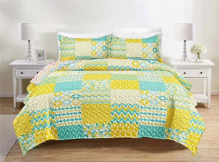 Colorful Patchwork Quilt Set-1 Colorful Patchwork Quilt Set-1