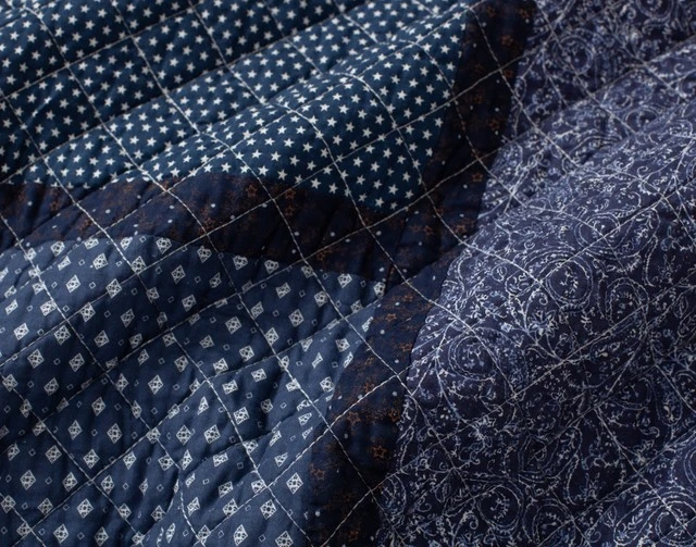 Details of Asymmetric Patterned Patchwork Cotton Quilt Set-4 Details of Asymmetric Patterned Patchwork Cotton Quilt Set-4