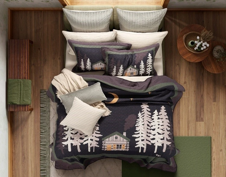Images of Digital Printed Cotton Quilt Set-1