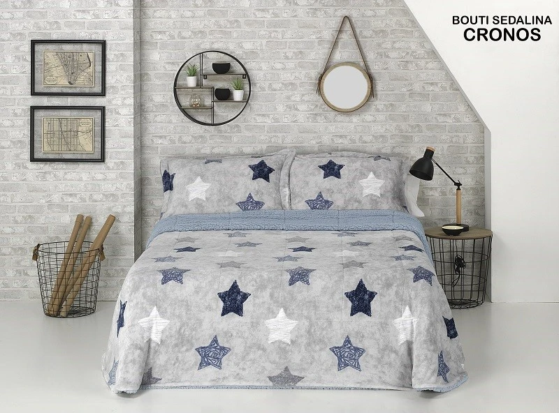 Soft Touch and Comfortable Stars Sherpa Comforter Set2