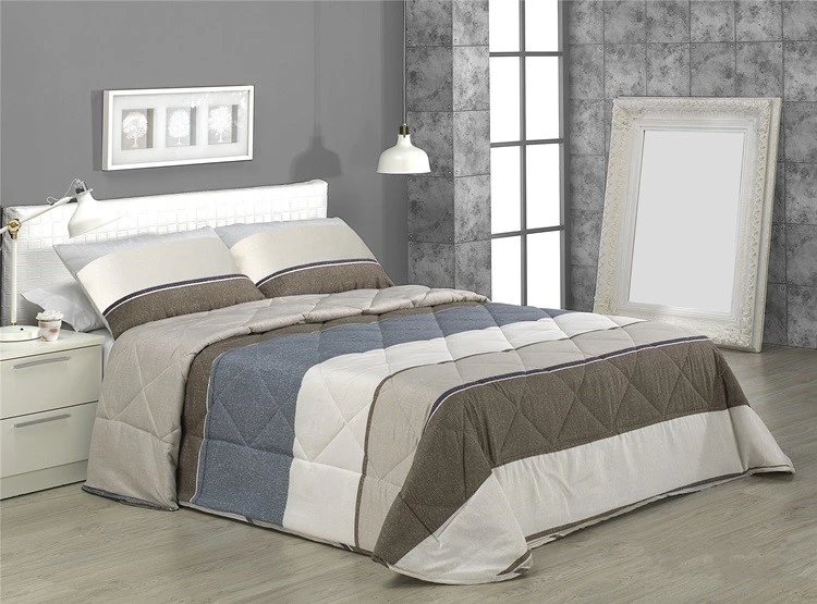100 Microfiber Polyester Comforter Set-Striped Pattern 100 Microfiber Polyester Comforter Set-Striped Pattern
