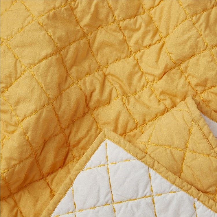 Solid Plaid Prewashed Microfiber Quilt (2) Solid Plaid Prewashed Microfiber Quilt (2)
