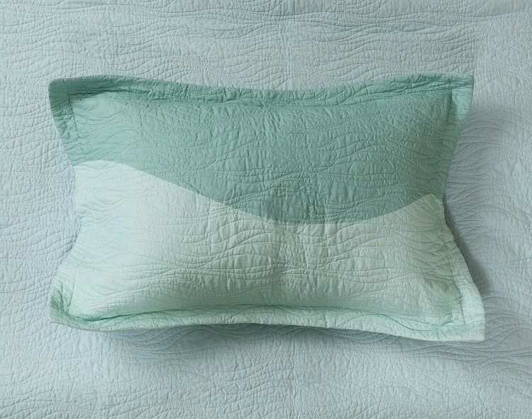 Ocean Waves Print Cotton Quilt Set-4 Ocean Waves Print Cotton Quilt Set-4