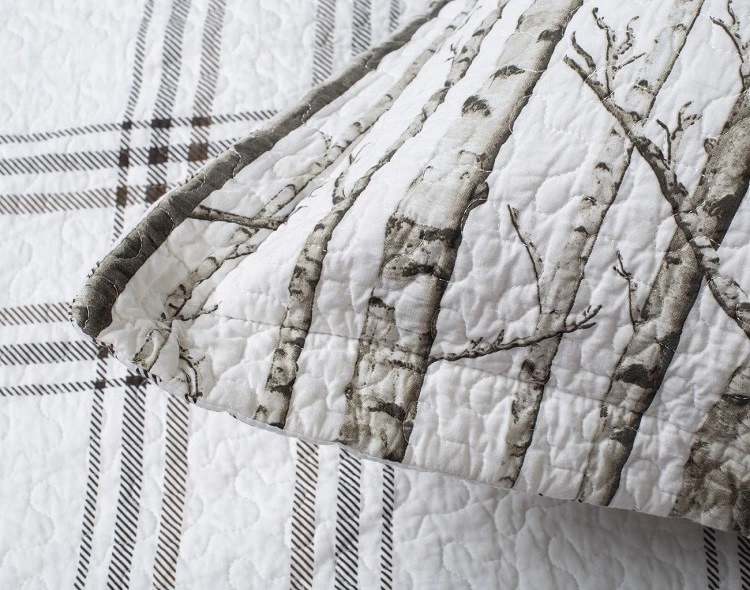 White Birch Pattern Cotton Quilt Set-6 White Birch Pattern Cotton Quilt Set-6