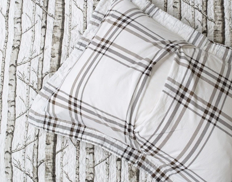 White Birch Pattern Cotton Quilt Set-7 White Birch Pattern Cotton Quilt Set-7