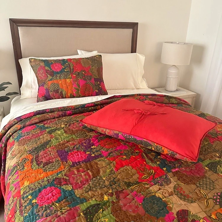 Eembroidered Quilted Bedspread-1 Eembroidered Quilted Bedspread-1