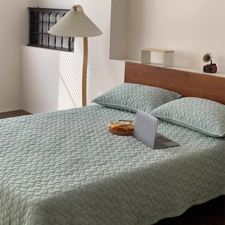 Stone Washed Cotton Quilt-Blue 2 Stone Washed Cotton Quilt-Blue 2