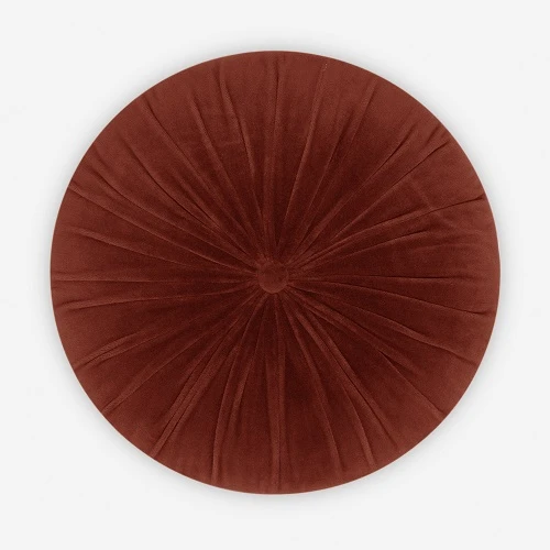 Round Velvet Cushion-Mocha Round Velvet Cushion-Mocha