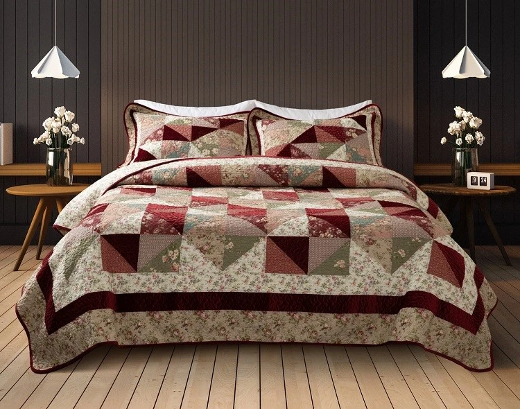 Velvet Patchwork Quilt Set 1