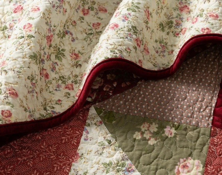 Velvet Patchwork Quilt Set 3