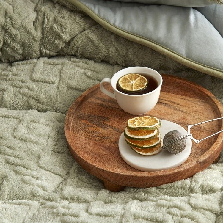 3D Pattern Flannel Fleece Comforter Set-1