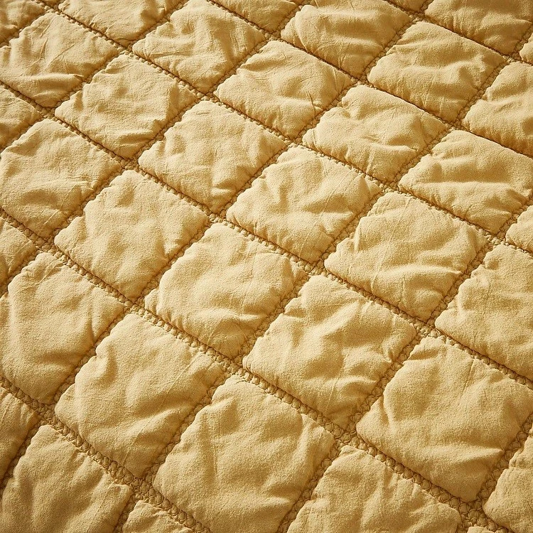 Stonewashed Cotton Bedding-Yellow 1