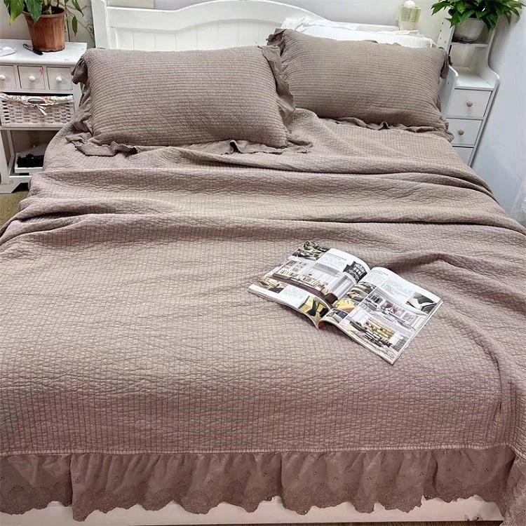 Stonewashed Cotton Bedspread Stonewashed Cotton Bedspread