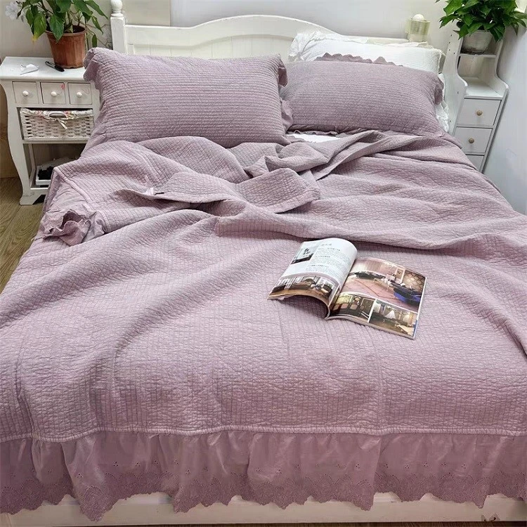 Stonewashed Cotton Bedspread-1 Stonewashed Cotton Bedspread-1