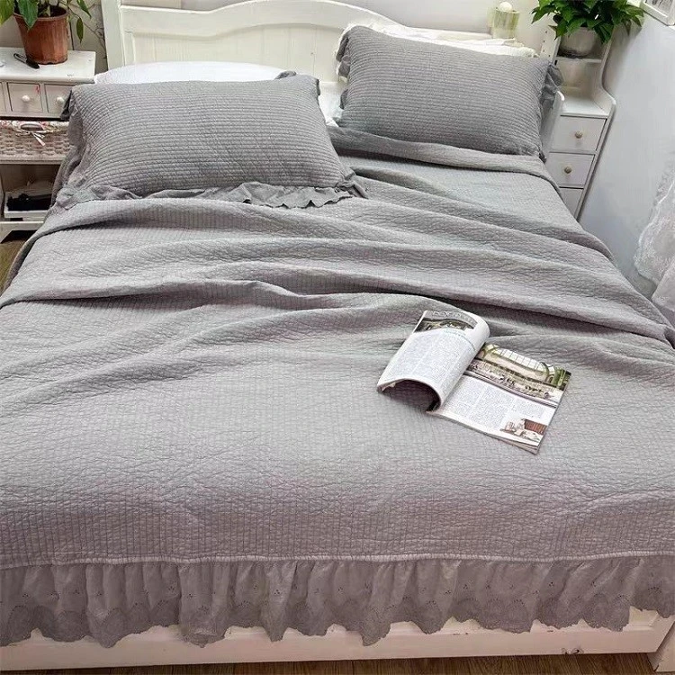 Stonewashed Cotton Bedspread-2 Stonewashed Cotton Bedspread-2