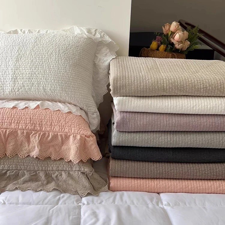 Stonewashed Cotton Bedspread-5