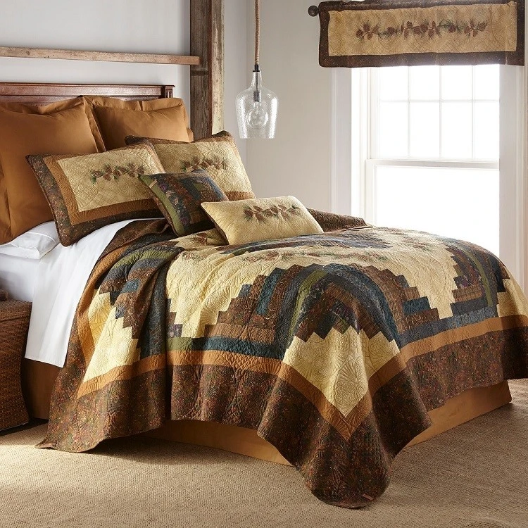 Printed Patchwork Quilt Set-SMIKE