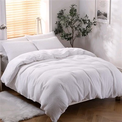 Waffle Duvet Cover Set Waffle Duvet Cover Set